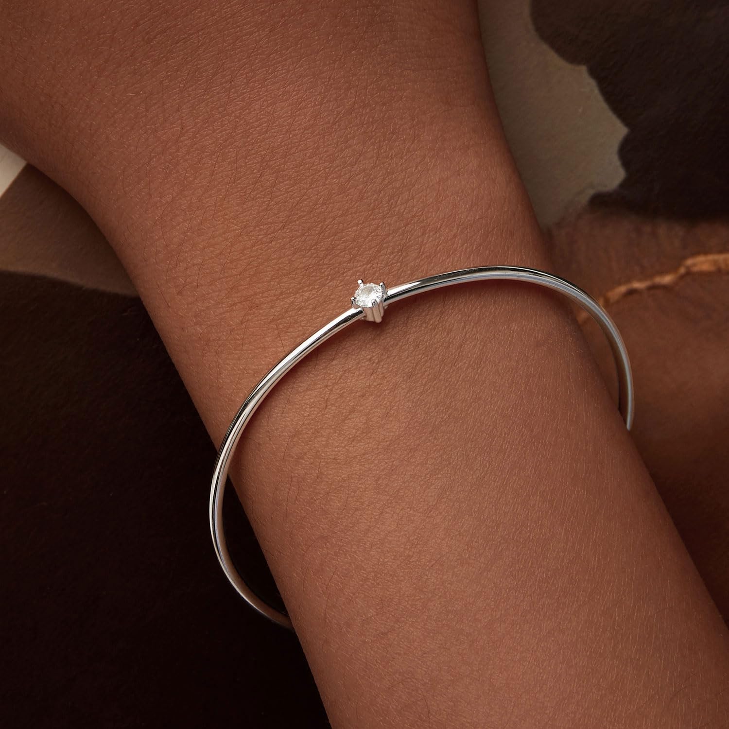 LYGBAOFUL Pulsera Fina Abierta para Novia, Esposa, mamá, Parejas, Pulseras ovaladas de Amor