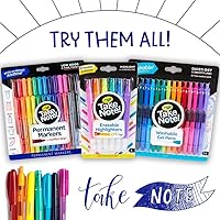 Vista 8 de Crayola Take Note - Marcadores borrables, suministros escolares geniales, marcadores de punta de cincel, 6 unidades, paquete de 2