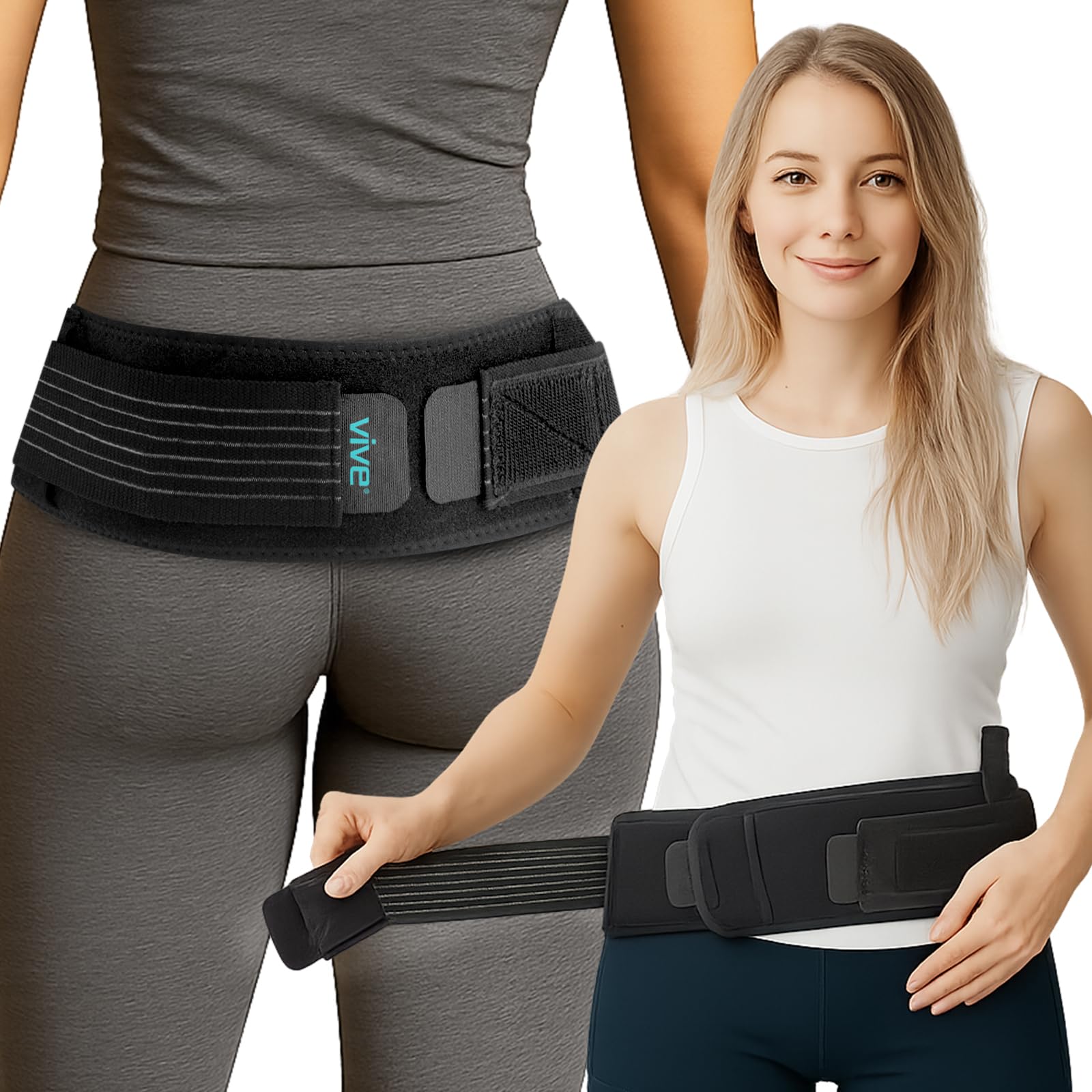 Amazon.com: Vive Sacroiliac SI Joint Hip Belt for Women & Men