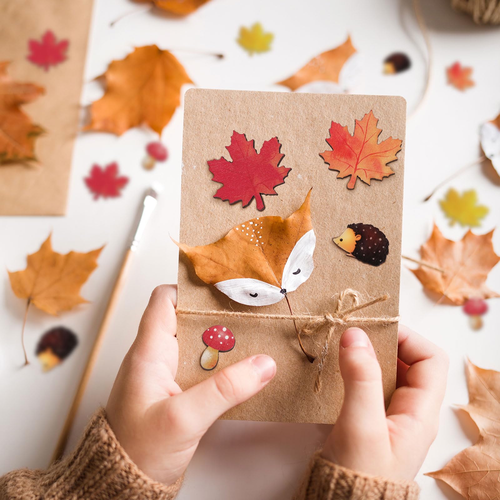 Confettis D'automne - 300 Pièces Motifs Feuille D'érable Et Citrouille - Décoration De Table Pour Fête Thanksgiving, Mariage