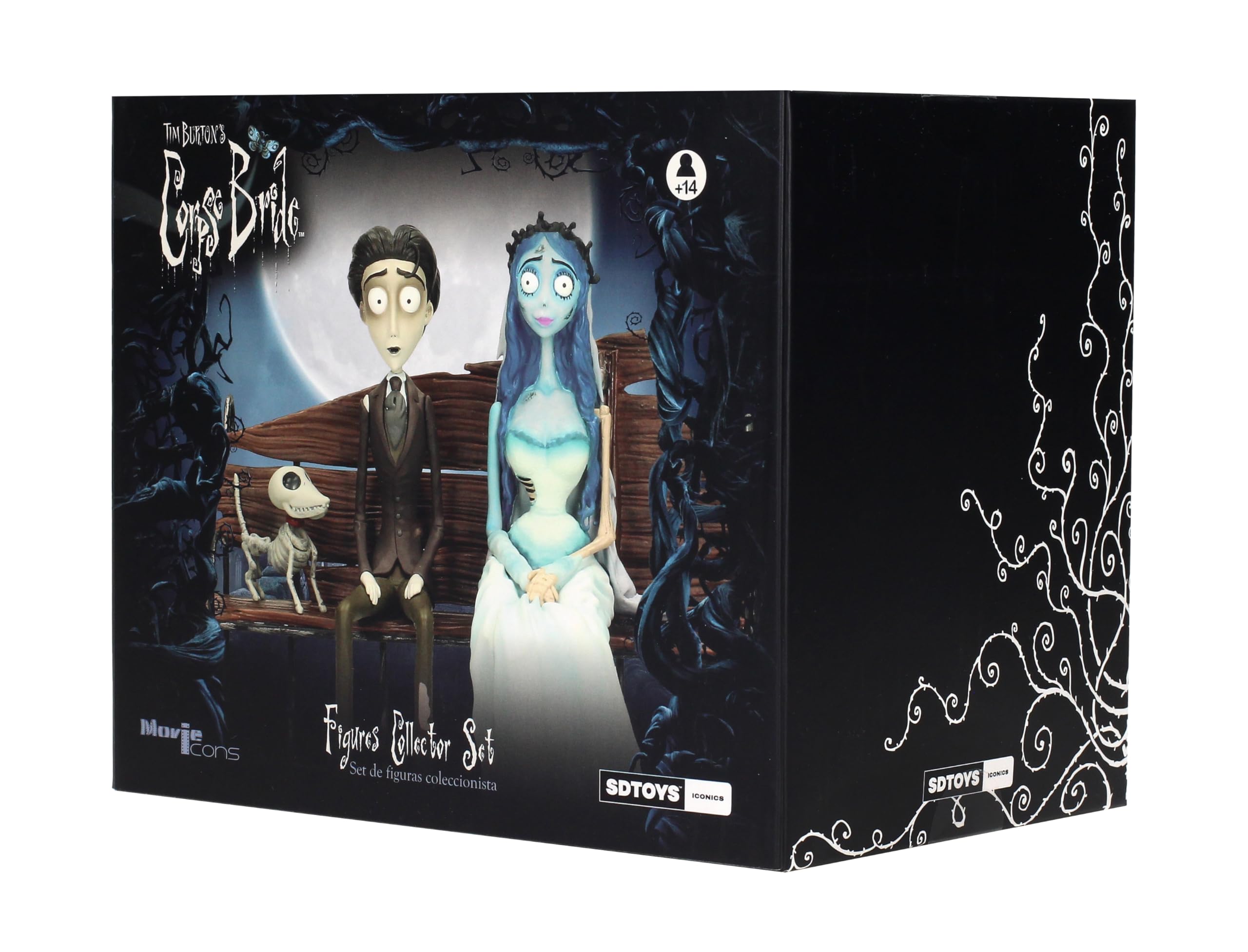 SD Toys Corpse Bride Set Braut Cadaver, Victor Van Dort und Emily, Figur, Maßstab 1/10, Mehrfarbig (SDTWRN89688)