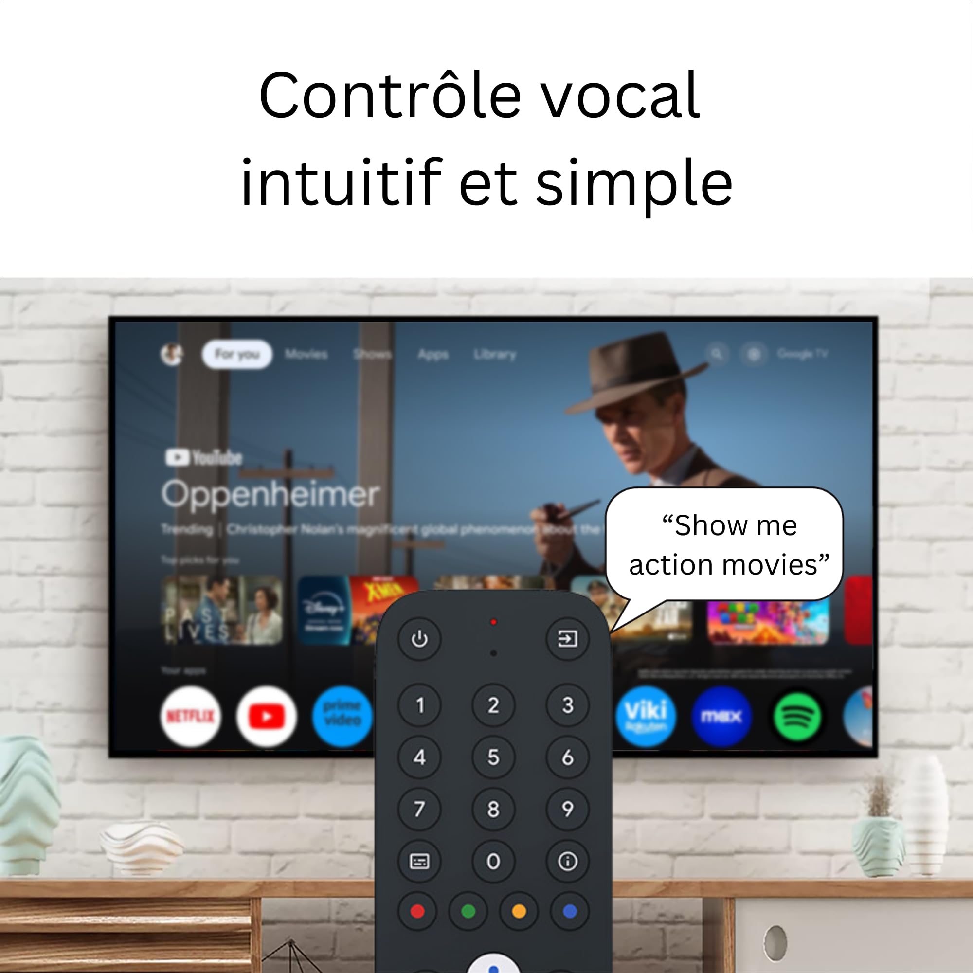 GX1 Box TV 4K - Google TV 14 [4GB RAM, 32GB ROM] Lecteur Multimédia Smart TV, Prend en Charge Netflix & Prime en 4K, AI-Upscaling, HDR10+, WiFi 6, LAN