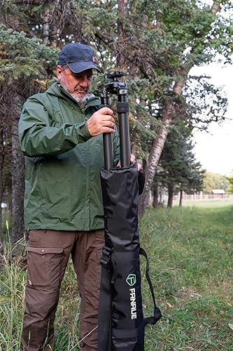 Miniatura 6 de FANAUE Funda de trípode con compartimentos, 39.4 x 9.8 x 9.8 pulgadas, bolsa de trípode resistente con correas para el hombro, funda de transporte