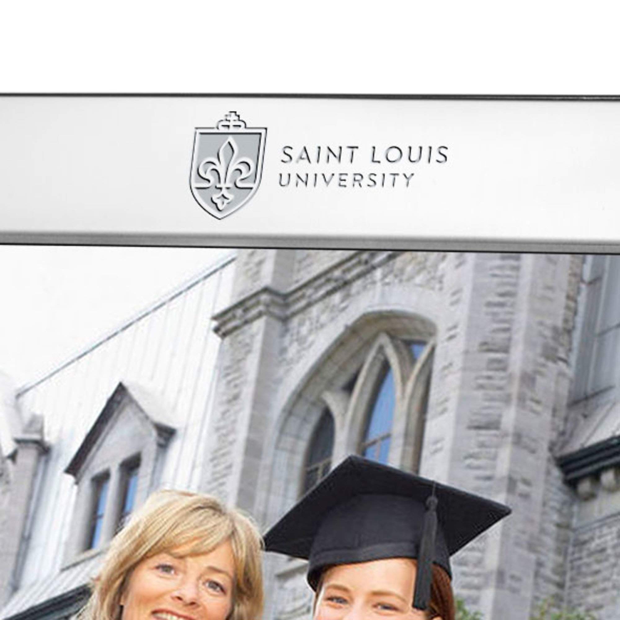 M. LA HART Saint Louis University Polished Pewter 8x10 Picture Frame
