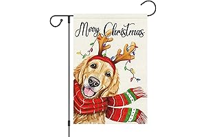 Louise Maelys Christmas Garden Flag 12x18, Xmas Welcome Decor Under 10