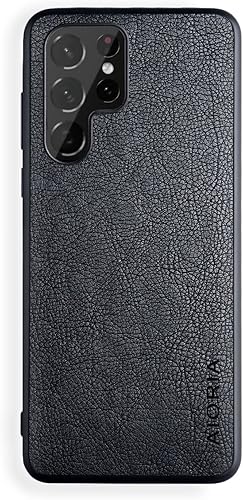 Miniatura 3 de AIORIA Funda para Samsung Galaxy S23 Ultra, pantalla de 6.8 pulgadas, funda de piel sintética de alta calidad, diseño retro de negocios, funda