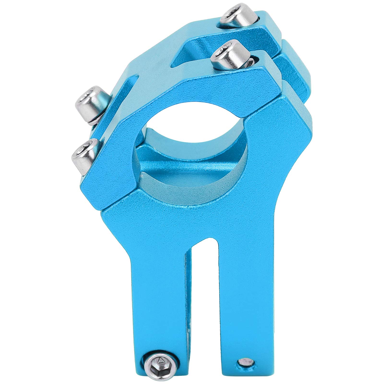 Mostek Rowerowy, Kierownica Rowerowa ze Stopu Aluminium 25.4x35mm Krótki Mostek Rowerowy Trzpień Pusty do Roweru Górskiego Rower Szosowy(Niebieski)
