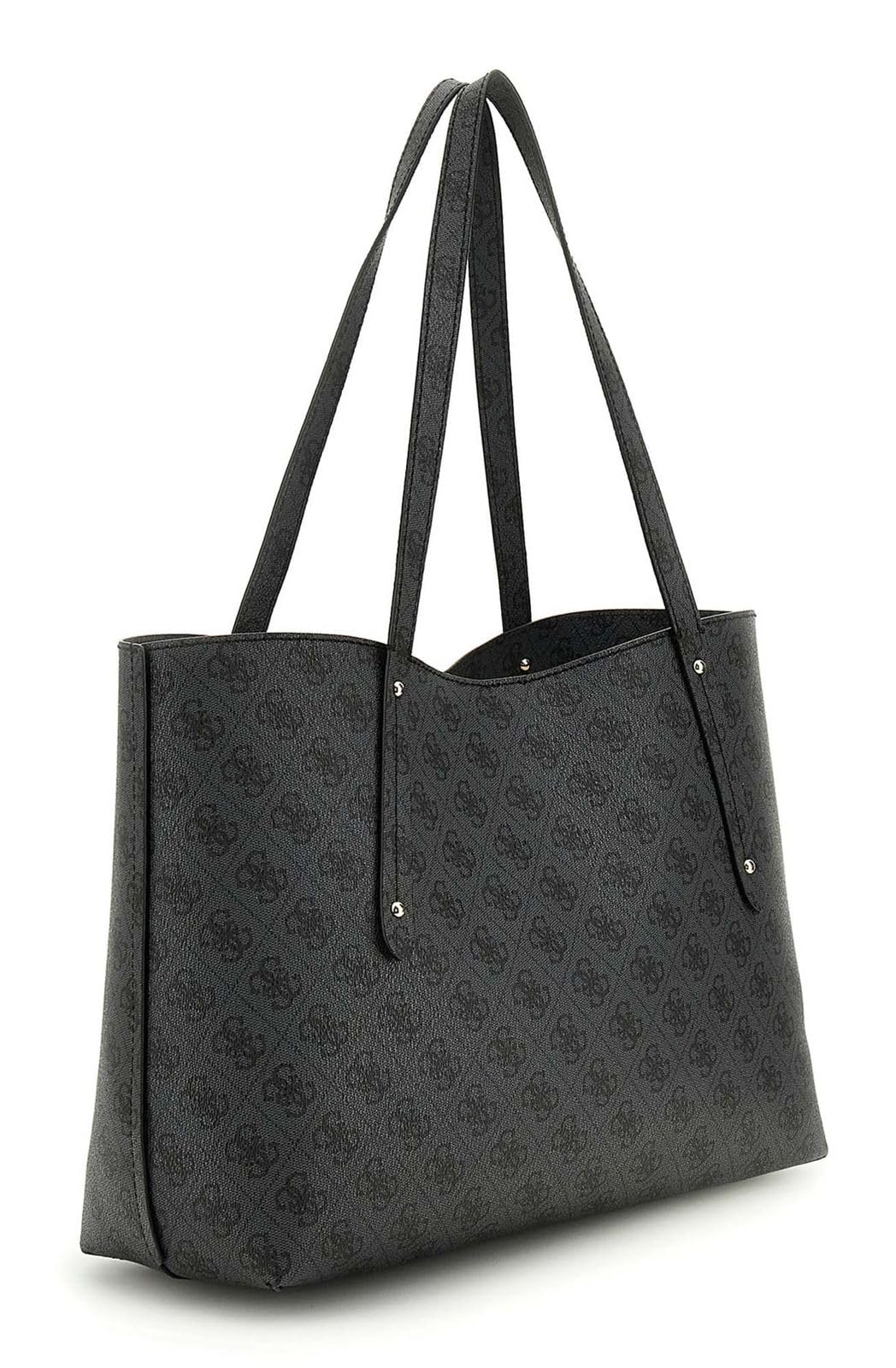 GUESS Brenton Tote Coal Logo