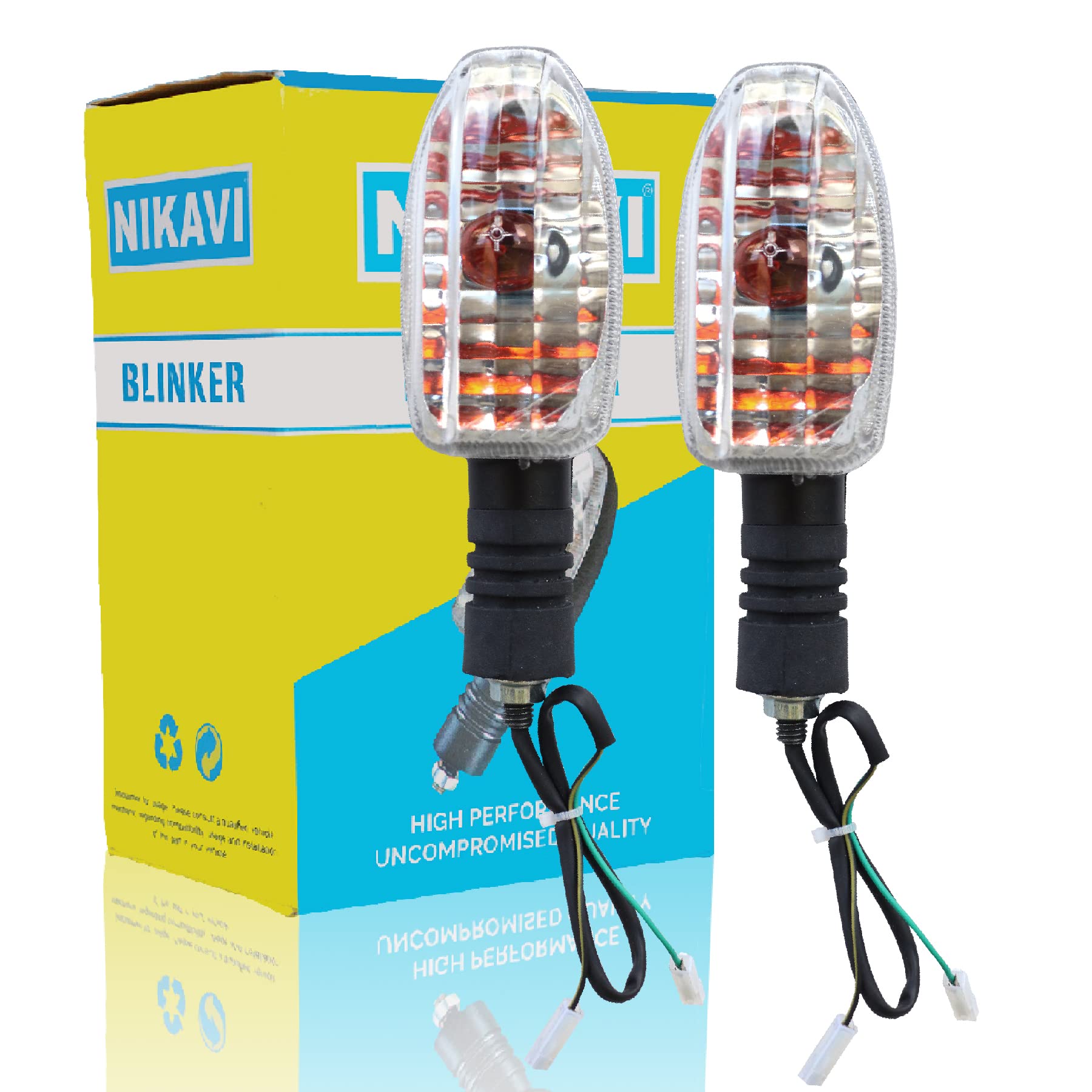 NIKAVI INDA16 Blinker Indicator Assly. Compatible for Bajaj Pulsar DTS-I UG3 (Set of 2)-image-39