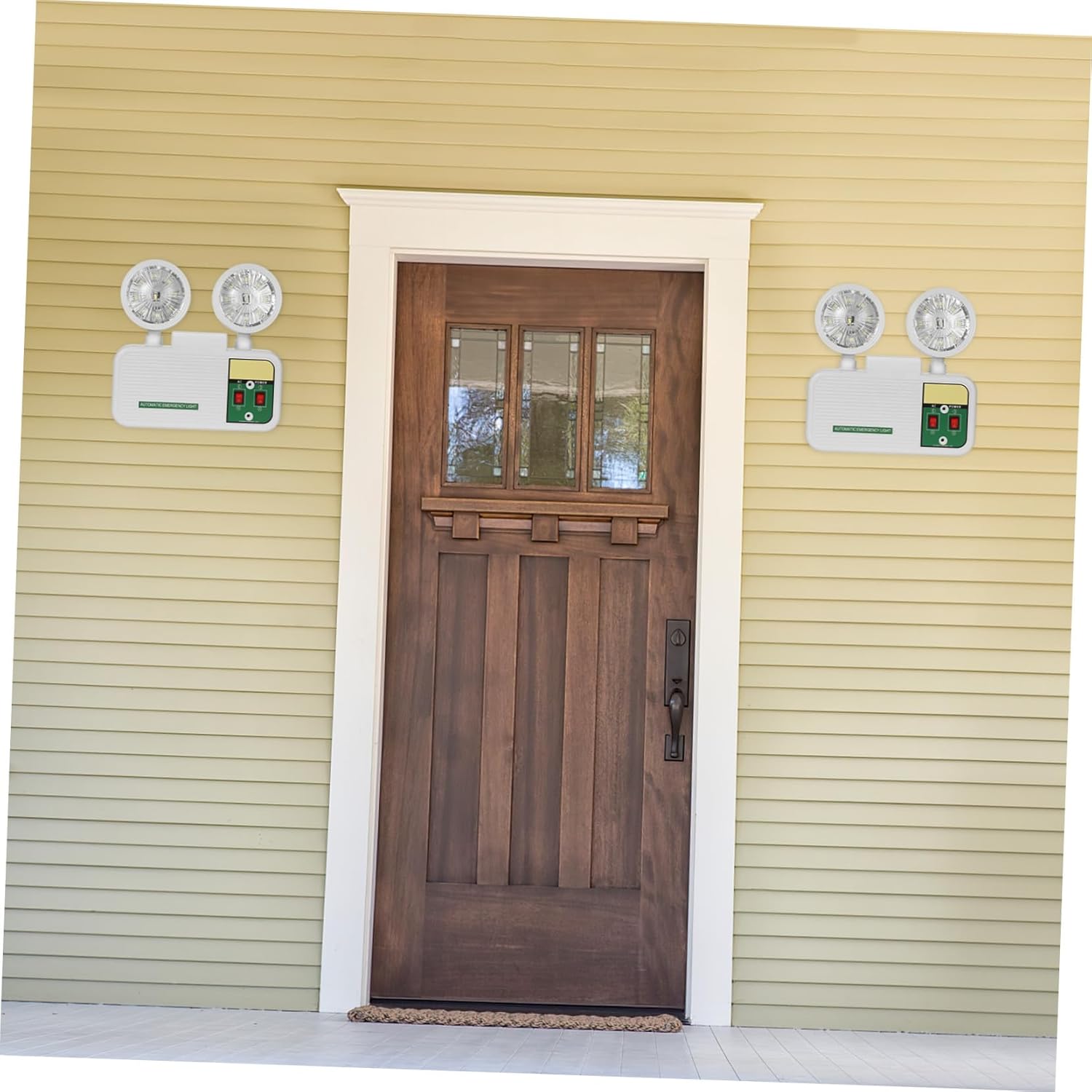 DOITOOL Emergency LED Emergency Light High Brightness for Power Outages Wall-mountable for Stairways and Hallways Over Hours Continuous Lighting Safe for Home and Commercial Use Standard