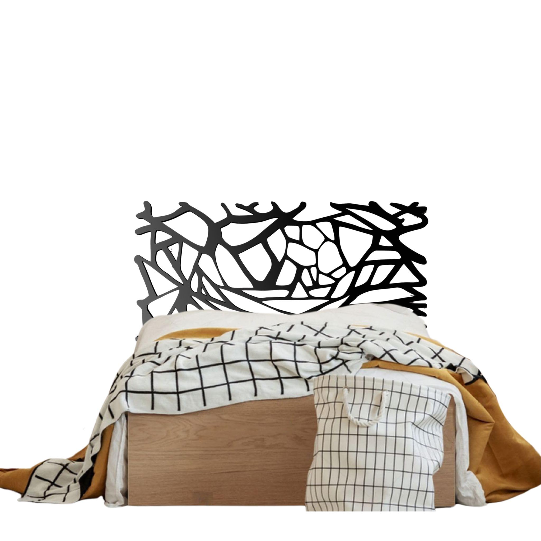 El Herrero Cabecero de Forja Corte Láser Urbe | Cabezal para Cama de Matrimonio e Individual | Producto Artesanal de España