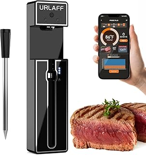 URLAFF MixStick 500FT Wireless Meat Thermometer | Digital Food Thermometer with Bluetooth 5.2, Smart Remote APP, IPX7 Prob...