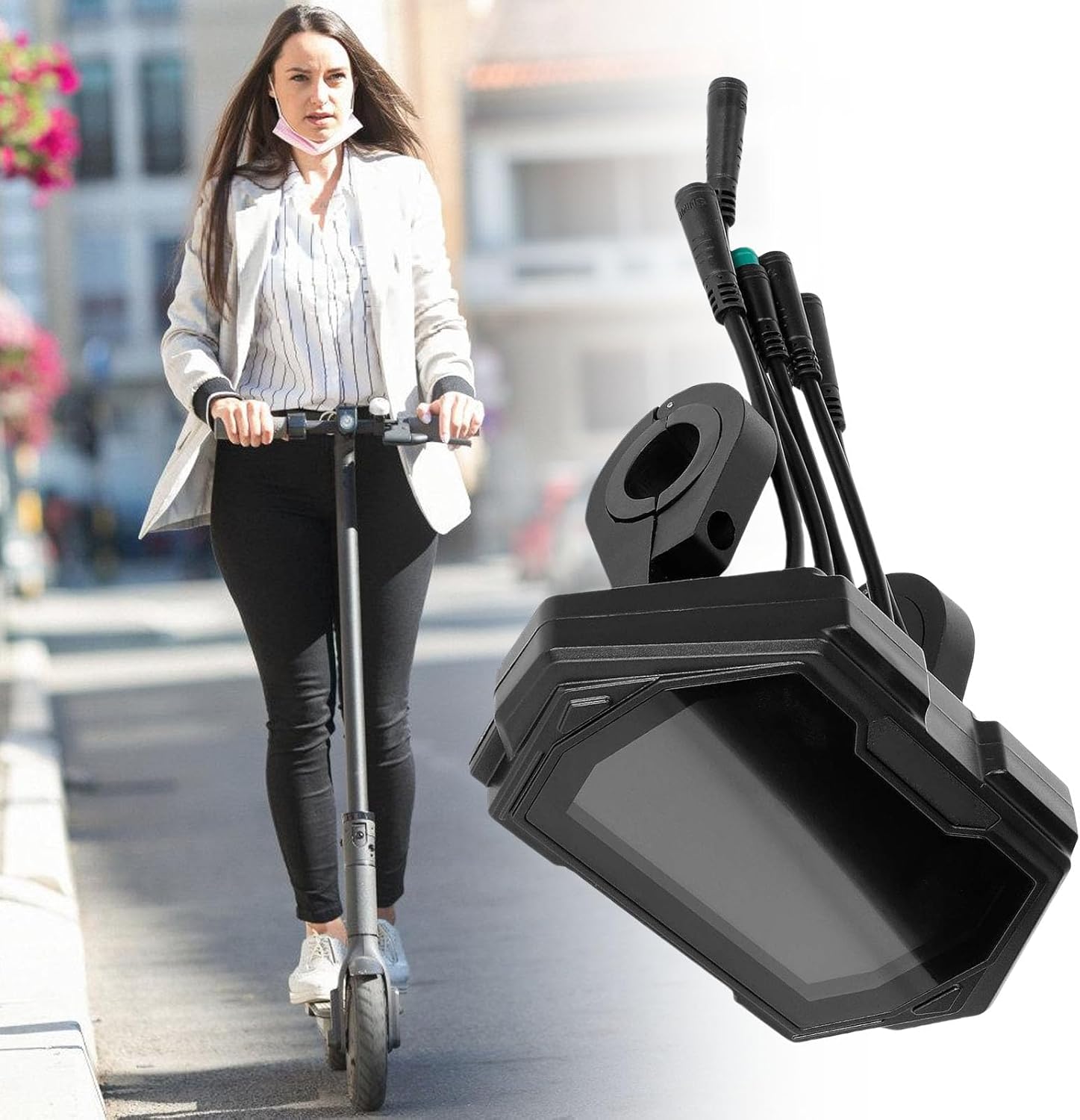 Lcd ディスプレイスクーターダッシュボードリアルタイム速度バッテリー走行距離を強化するための防水スクーター Lcd パネル