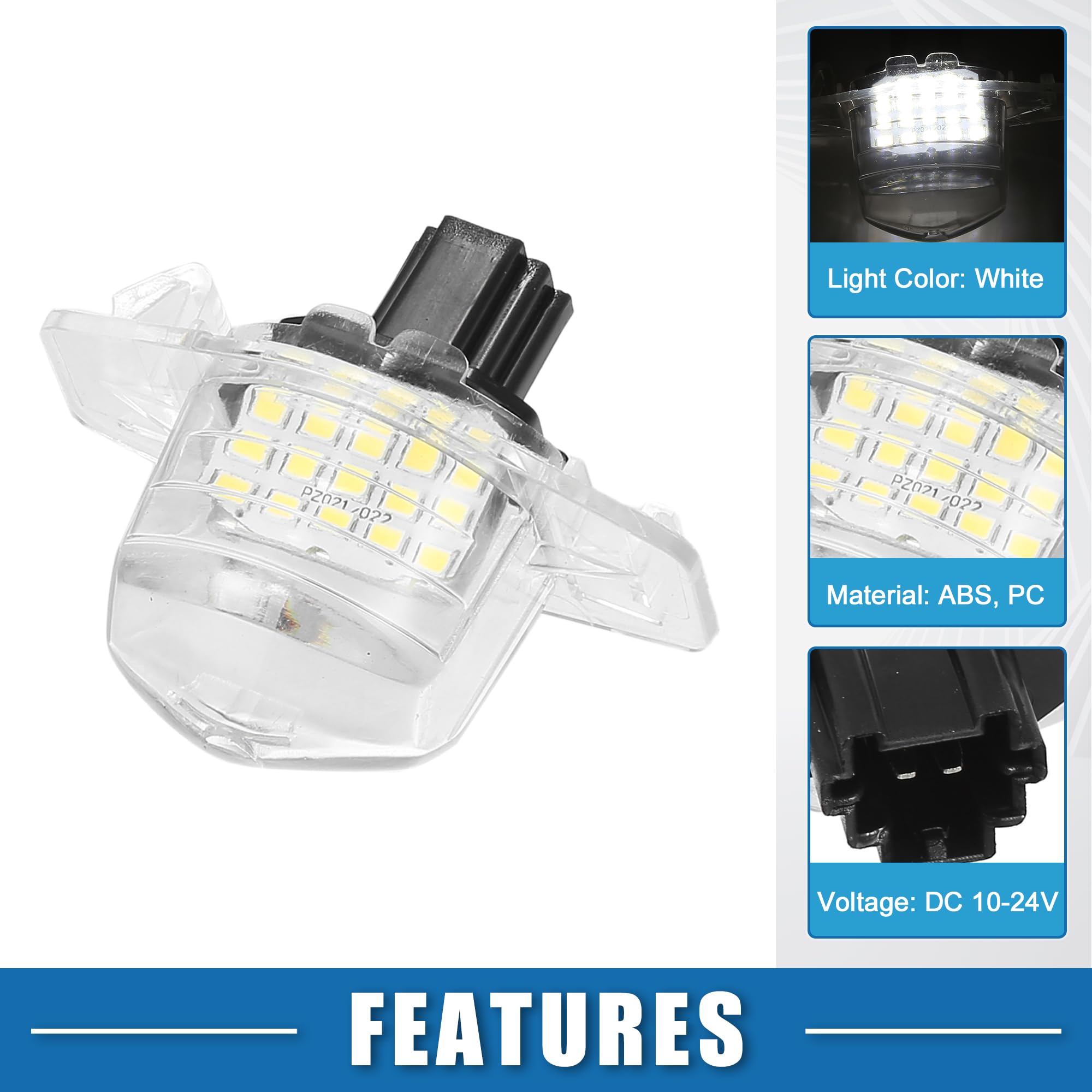 A ABSOPRO Car LED License Plate Light Assembly No.34101-S60-013