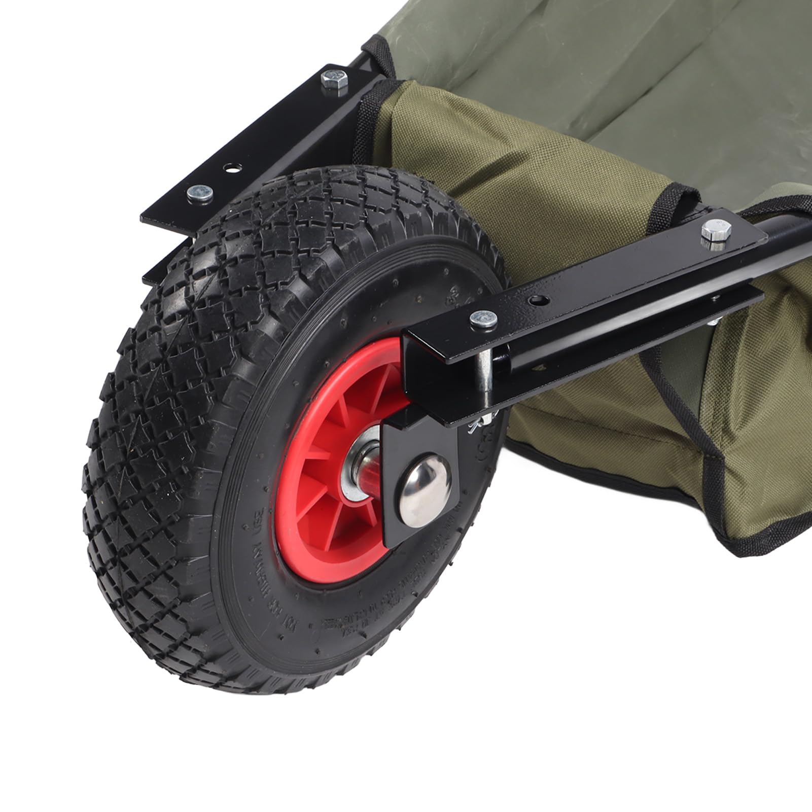 TOPINCN Carretilla de Jardín Plegable Carro de Jardín Plegable con Tubo de Acero Resistente para Suelo de Malezas, Fácil de Almacenar y Mover, Ideal para Jardineros, Metal/6 Pies * 3 Pies