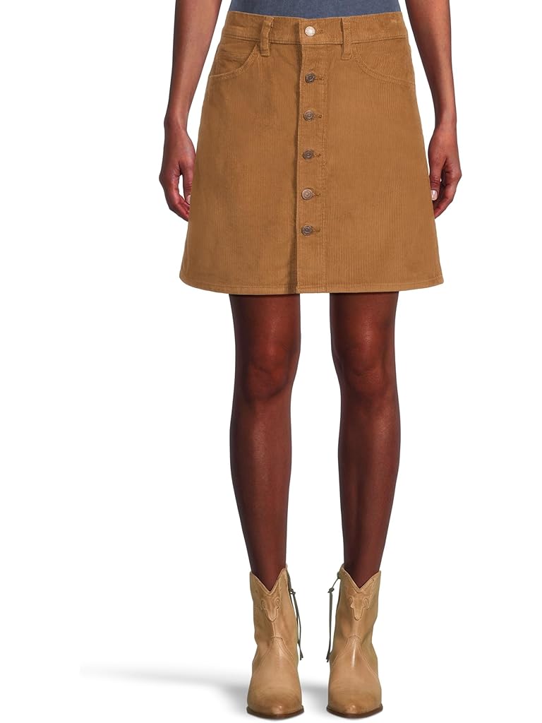 Tan Levi's® Retro Button Front Skirt