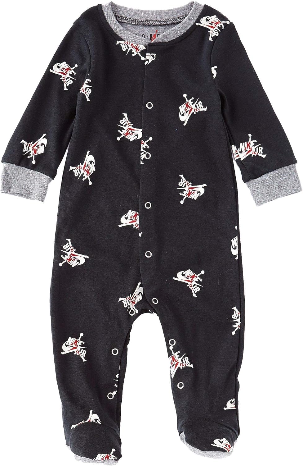 Nike Jordan Infant Jumpman Printed Footed Coverall (Black(556649-023), 9 Months)