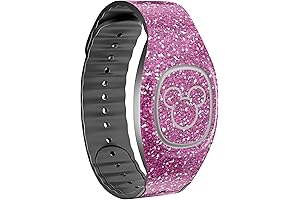 Enchanting Disney MagicBand+ Decal: Dazzle in Sparkling Pink Glitter