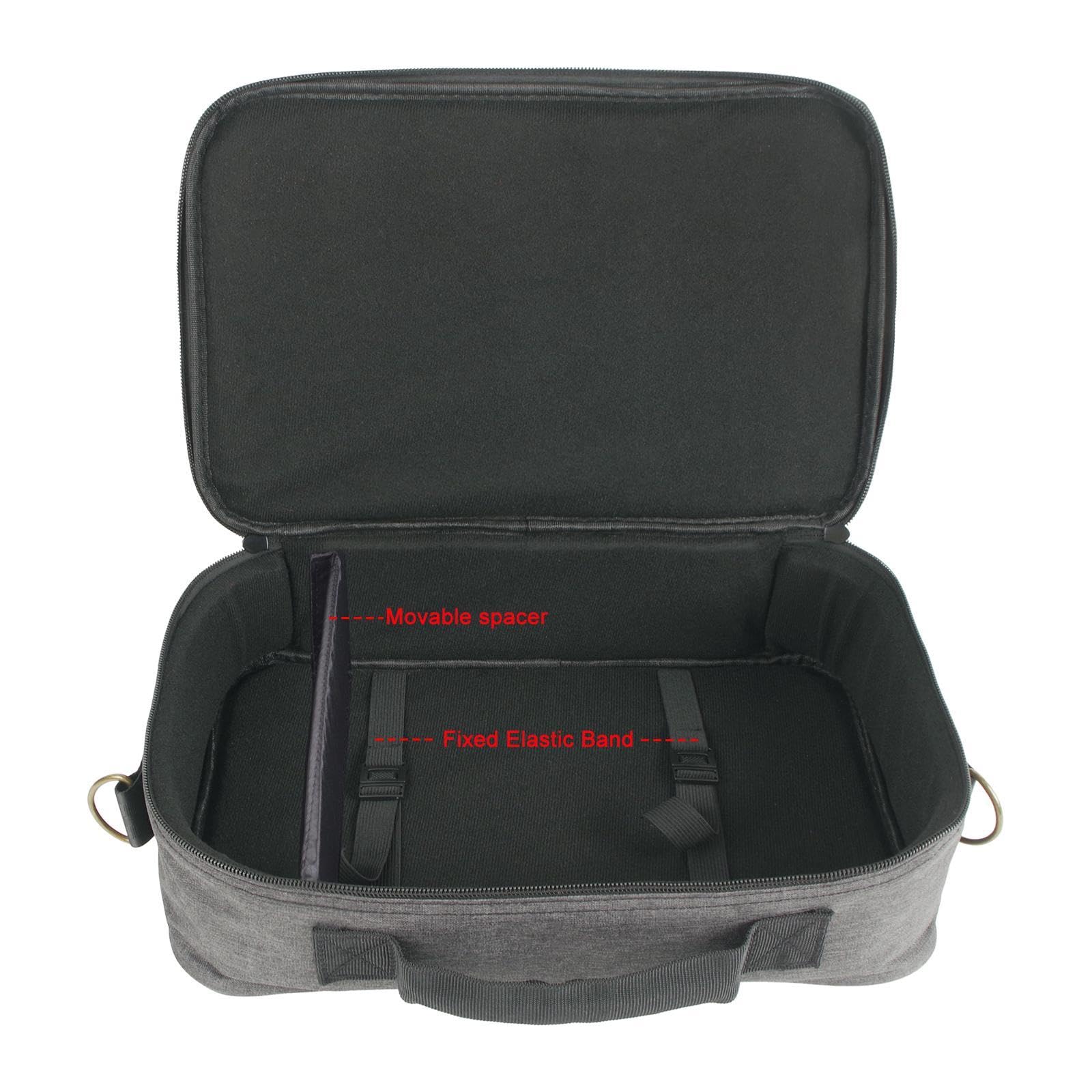 harayaa Pedal de guitarra Pedal de transporte Efecto de caja Pedalboard Carry Bolsa Bolsa de almacenamiento Mostrar agua Bolsa de guitarra de rendimiento, 36cmx23cmx14cm