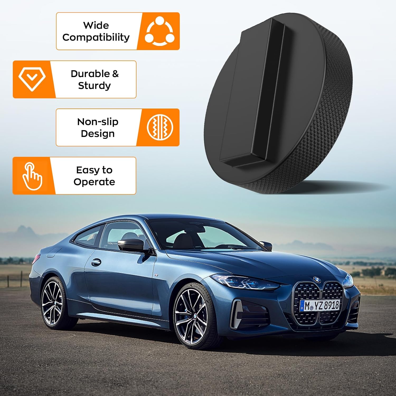 ALIXUEQIN Rubber Jack Pad for BMW and Mini - 4-Piece Set 5