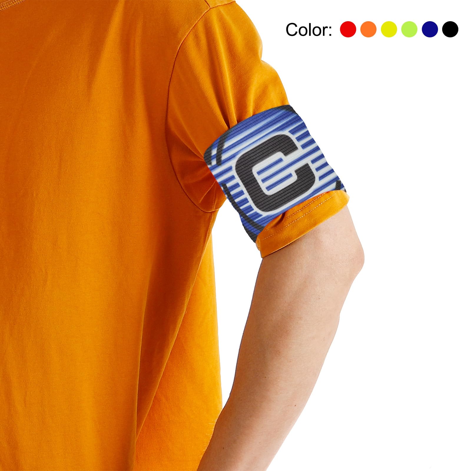 Squadra Regolabile PATIKIL 9,4x2,5 Fascia Da Capitano Di Calcio C, 2pz