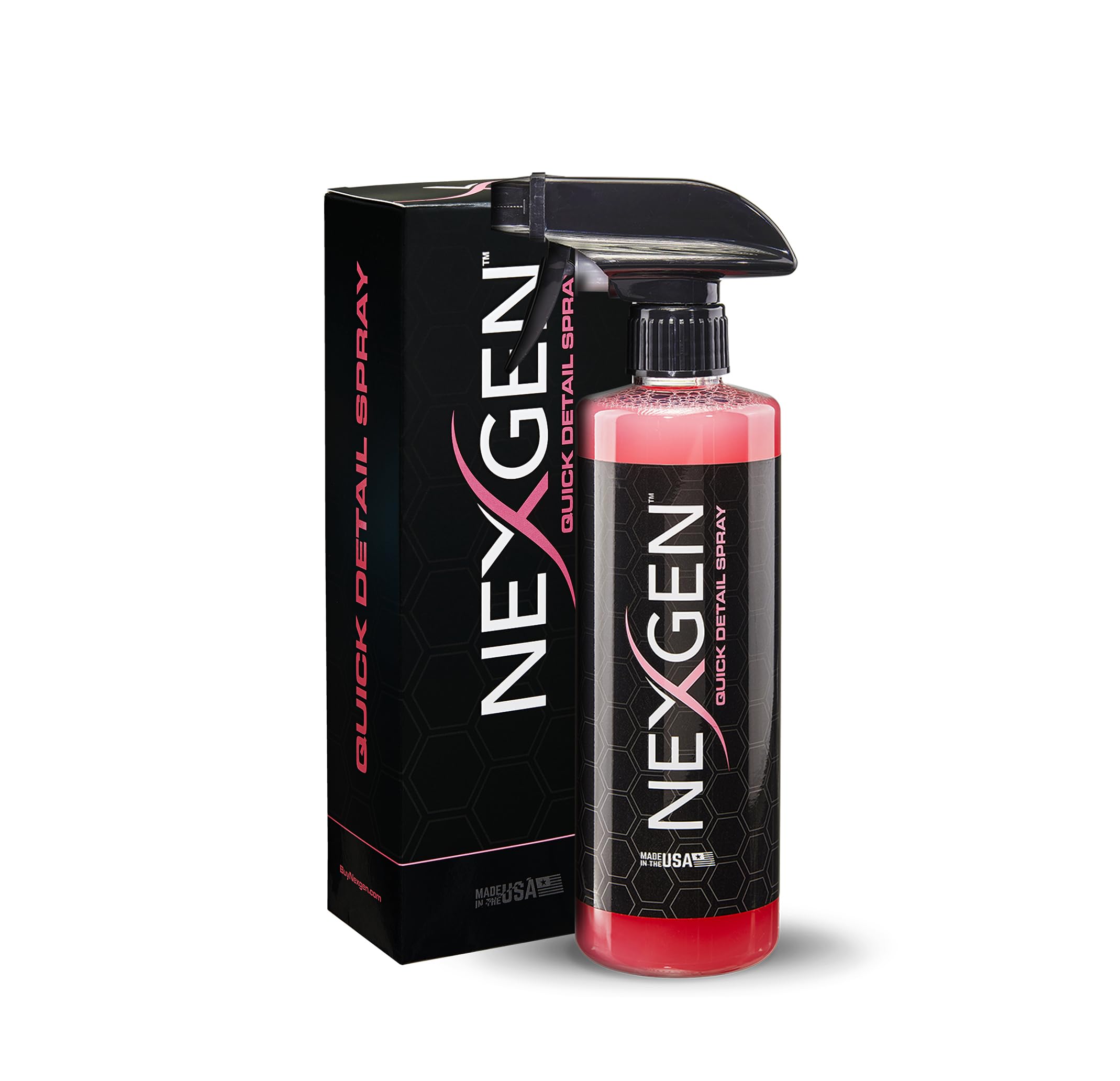 NexgenQuick Detail Spray (16oz) - Ultimate Spot Cleaner & Ceramic Coating Maintenance - Instant Car Detailing for Freshly Waxed Shine - Car Cleaning Supplies - Protects & Extends Paint Lifespan