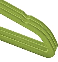 Vista 3 de Casafield 50 perchas de terciopelo para bebé, tamaño de 11 pulgadas, para ropa de bebés y niños pequeños, color verde lima