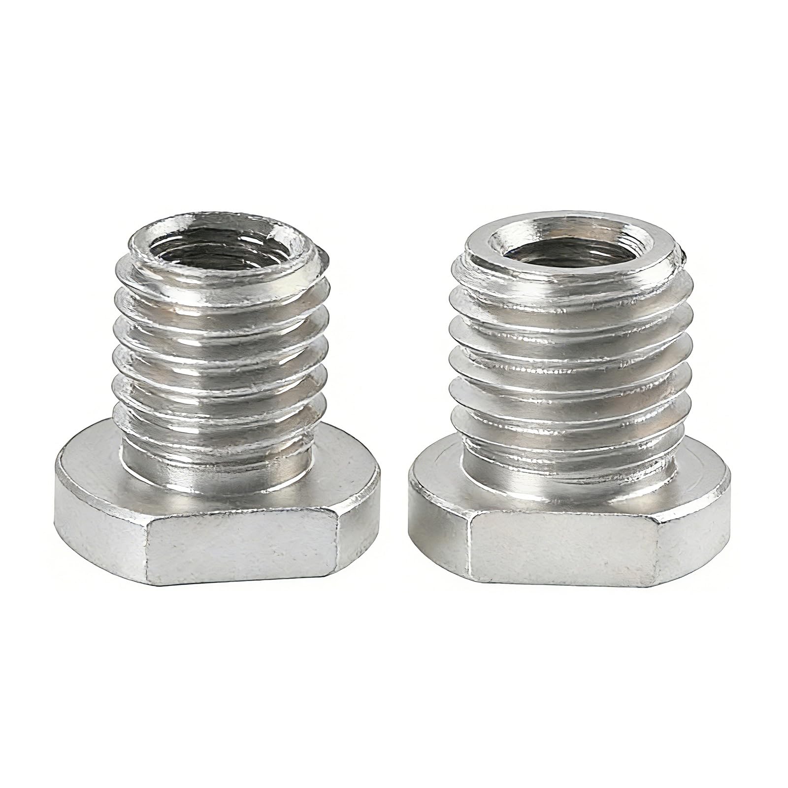 2Pcs Angles Grinders Conversion Screws 10mm to M14 and 16mm Thread Adapter Stainless Steel Interfaces Connection Angles Grinders Conversion Adapter