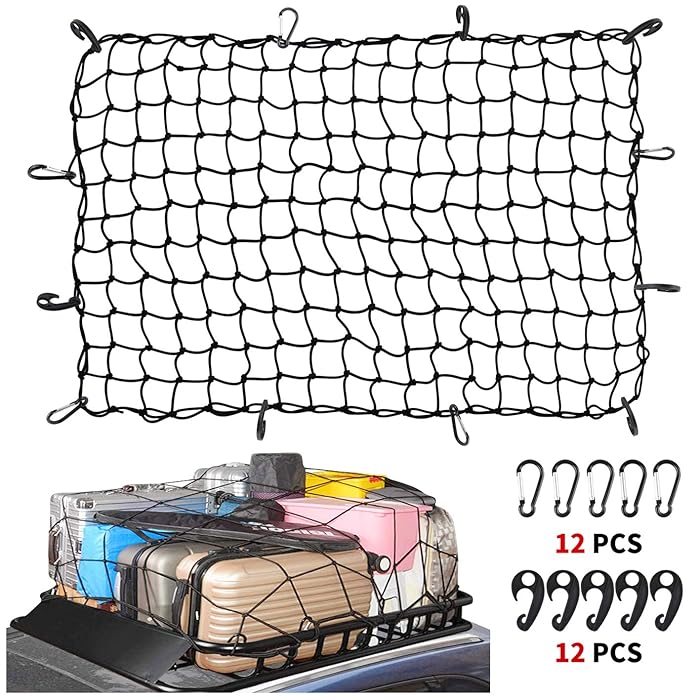 Buy Cargo Net 22"x38"for Truck Bed Stretches to 44"x76",Heavy Duty