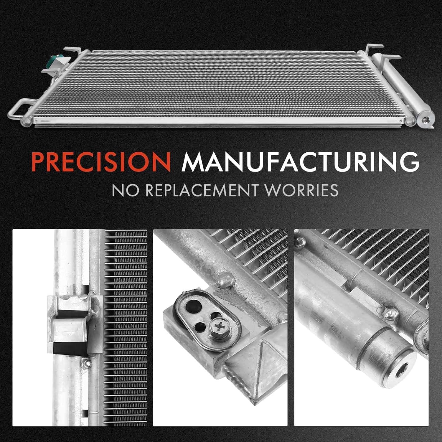 A-Premium Air Conditioning A/C Condenser Compatible with 2005-2012 Toyota Tacoma 2.7L 4.0L, Replace# 8846004210