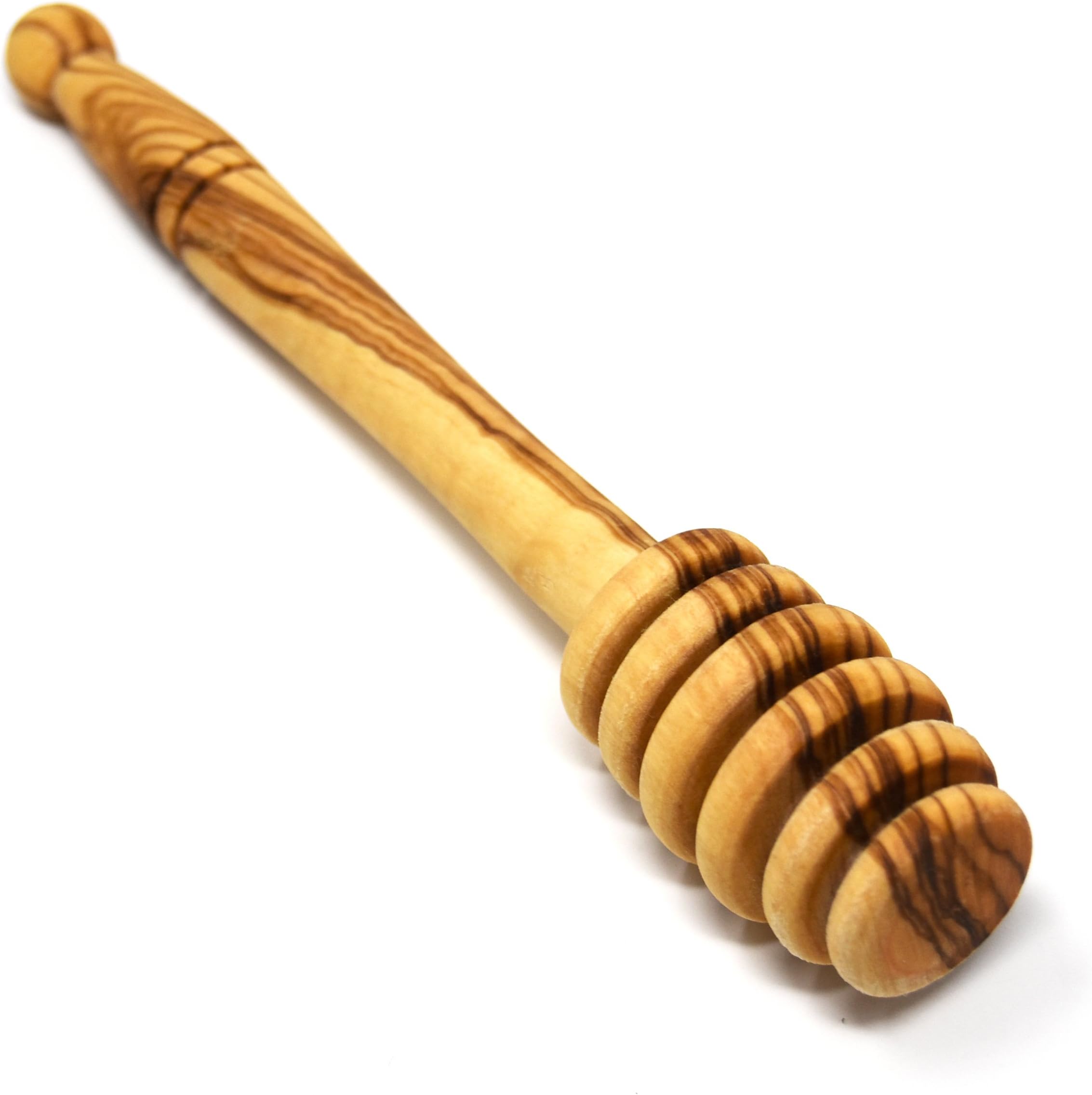 Lashuma Premium | 100% Olive wood honey dipper Honey Spoon/honey dipper Elegant Hand Made Wooden Spoon Length 15 cm