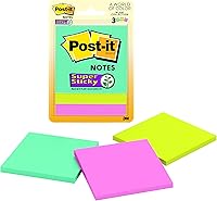 Vista 2 de Post-it - Notas súper adhesivas de 3 pulgadas x 3 pulgadas, 3