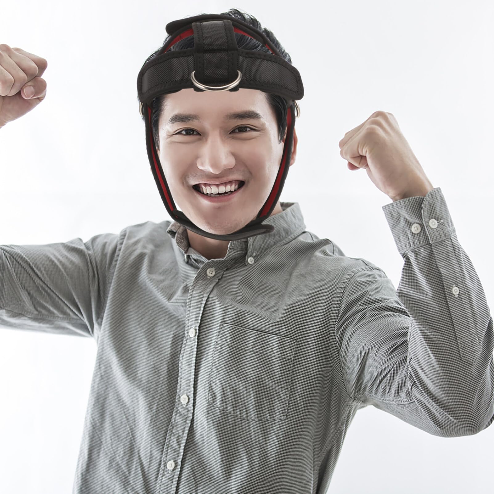 Adjustable Neck Training Harness for Strength and Muscle Development Portable Neck Exerciser Tool Reduces Strain and Improves Posture Workouts