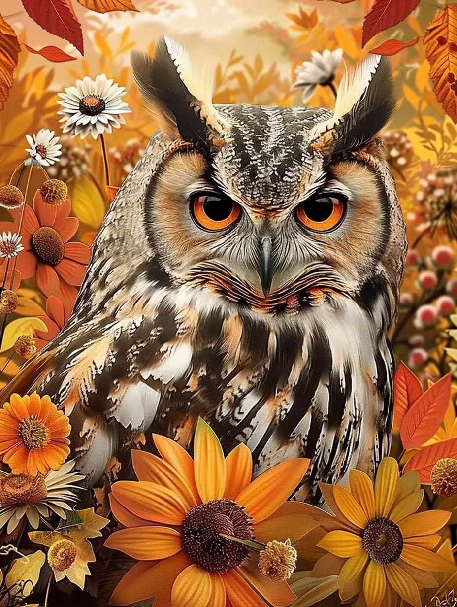 Owl Jigsaw Puzzle - 500 Piece Adult Puzzle with Stunning Artwork - for Lasting Fun and Display - Challenging Brain Exercise, for Puzzle Lovers