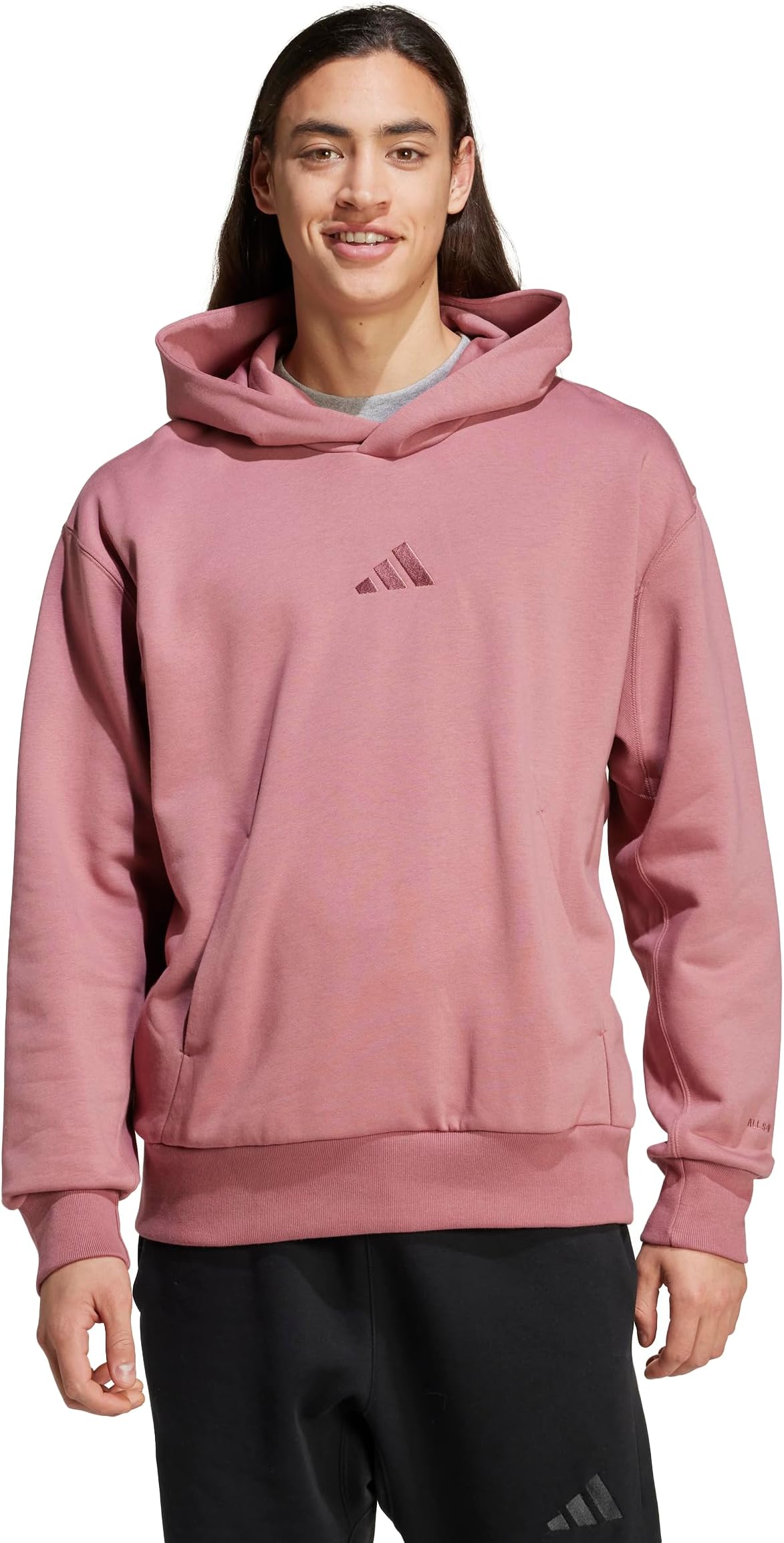 mens All Szn Fleece Loose Hoodie