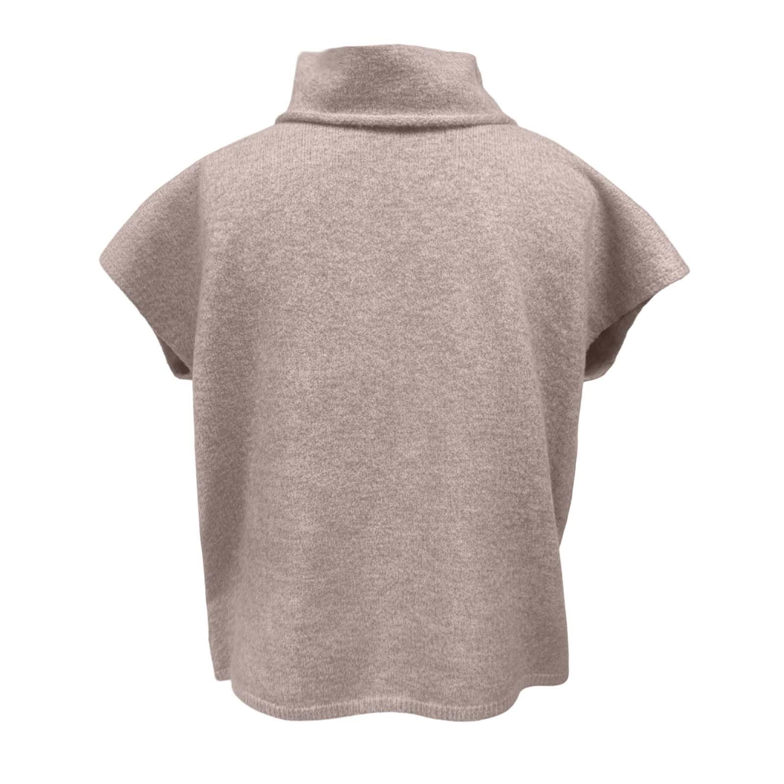 Sudadera Mujer Sin Capucha，Suéter Holgado Cuello Mangas murciélago Tejido para Mujer Casual Verano