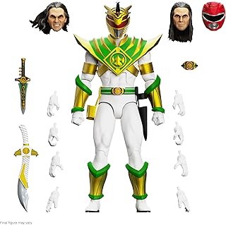 Super7 ULTIMATES! Mighty Morphin Power Rangers Lord Drakkon - 7" Power Rangers Action Figure with Accessories Classic TV Show Collectibles and Retro Toys