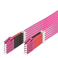 DIGITUS Cavo in fibra ottica OM4-5 pezzi - 3 m - da LC a LC - Cavo in FO duplex