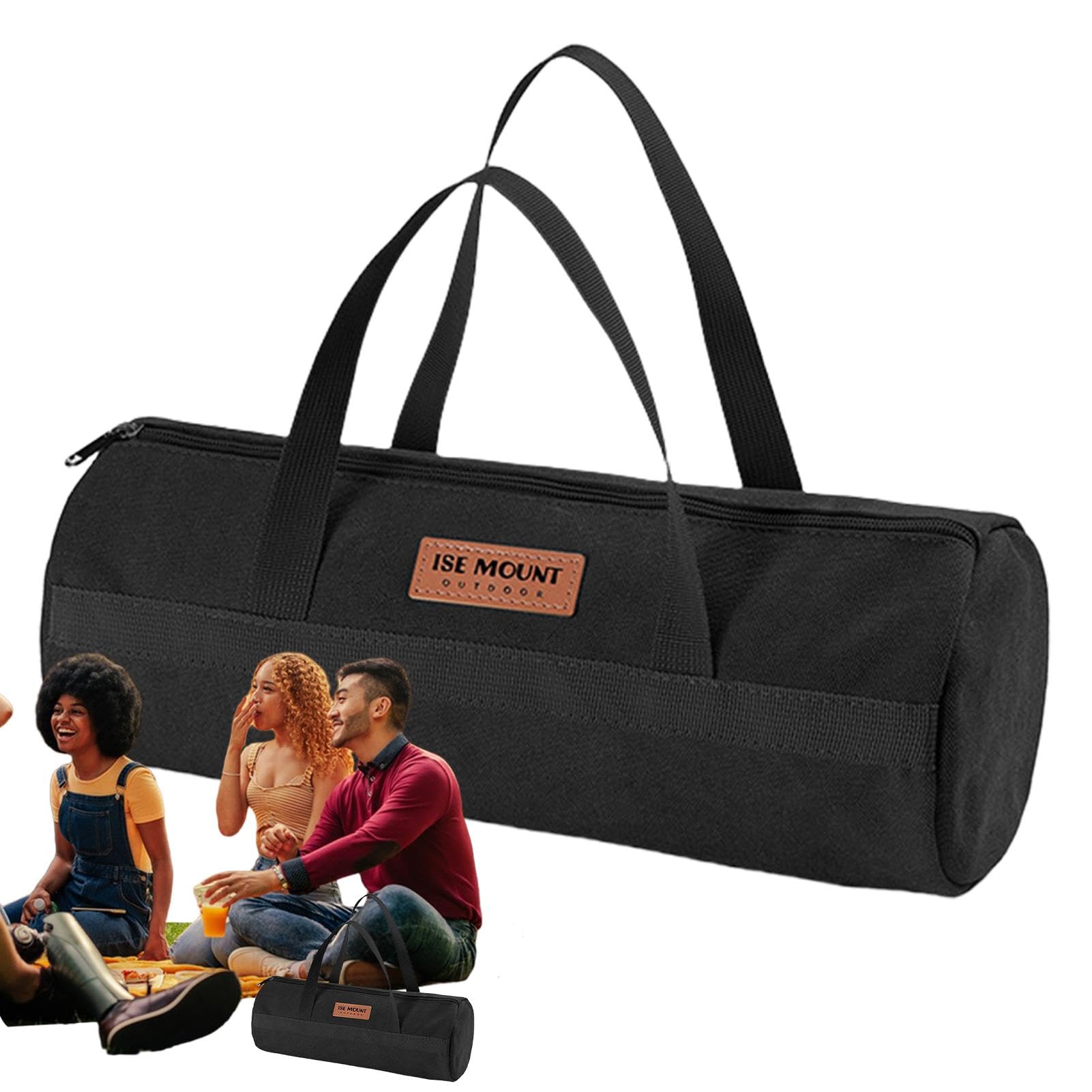 Zeltpfahl-Tasche, doppellagige Camping-Aufbewahrungstaschen, leichter Zelt-Zubehör-Organizer, multifunktionale kleine Zelt-Werkzeugtaschen für Outdoor-Reisen, Camping Sport & Freizeit