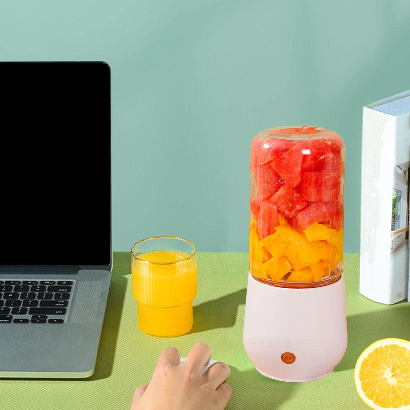 Multifunctional Electric Juicer Cup USB Rechargeable for Office Making Juice White | Home & Garden | Kitchen, Dining & Bar | Small Kitchen Appliances | Juicers-image-29