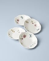 Vista 51 de Lenox Butterfly Meadow 817046 - Juego de 6 platos para aperitivos, 3.05 libras
