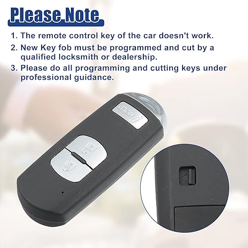 Miniatura 6 de ACROPIX Llavero de 315 MHz con control remoto de entrada sin llave para Mazda CX-5 2018 2018 para Mazda CX-9 2018-2019 para Mazda CX-3 2018-2019