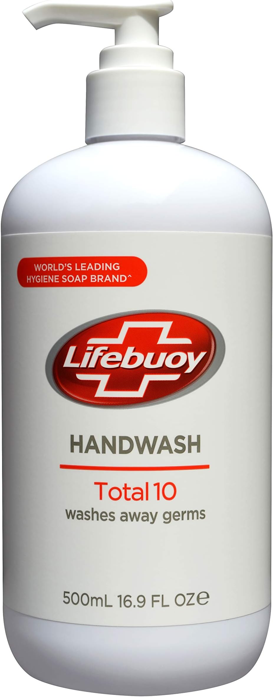 Lifebuoy Handwash Total 10, washes away germs, 16.9 fl oz, 500 ml