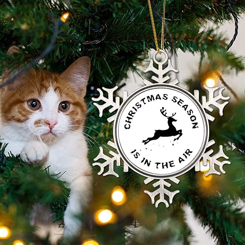 Vista 11 de Adorno de Navidad de metal para feliz año nuevo Yall, adornos de Navidad de metal, citas divertidas de Navidad, adornos colgantes decorativos de 3