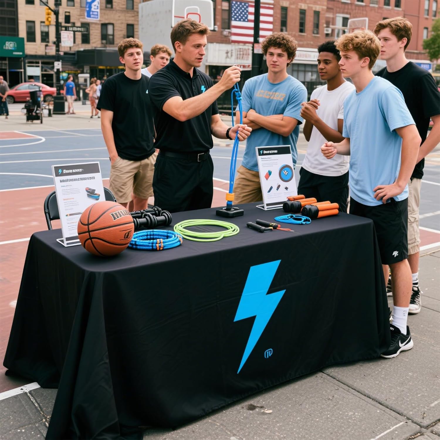 Premium Custom Tablecloth with Business Logo – Throw Style Trade Show Table Cover – Commercial Grade Polyester– Made in USA –1-Day Production Available in– 4FT 5FT 6FT 8FT.(Open Back 6FT"132x 69")