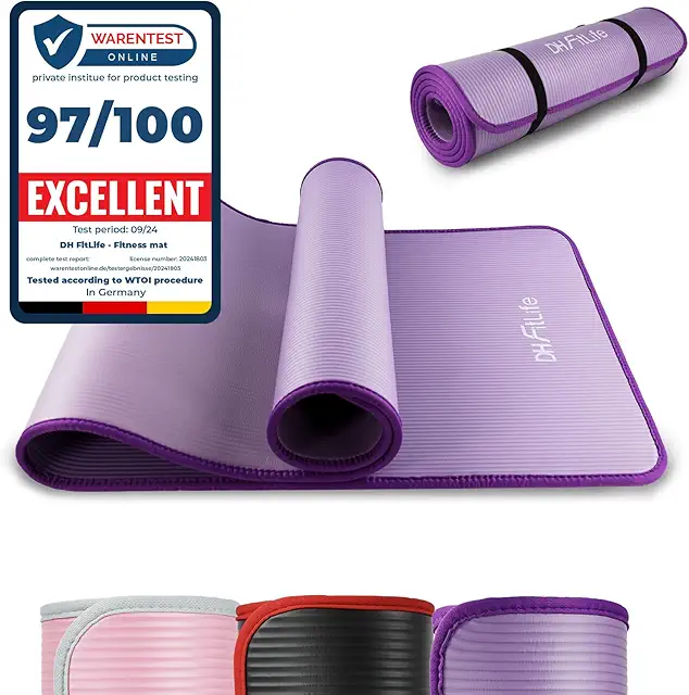 DH FitLife Extra Tear-resistant Yoga Mat - 183x61cm Non-Slip Fitness Mat
