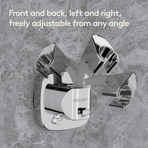 Miniatura 2 de Soporte de cabezal de ducha giratorio de 360 con ventosa  Capacidad de carga de 10kg, instalación sin herramientas en segundos  Soporte de ducha