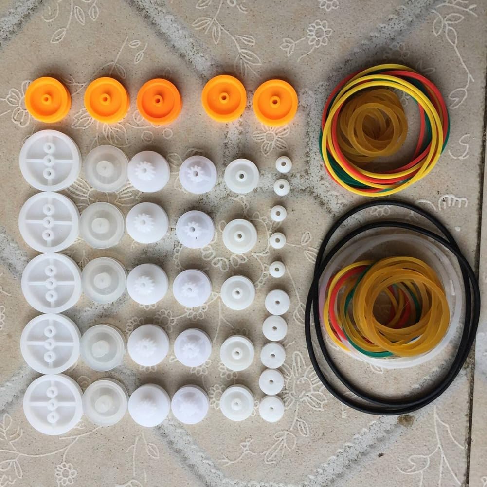 Juego de 84 correas de transmisión de goma elástica ABS para motor