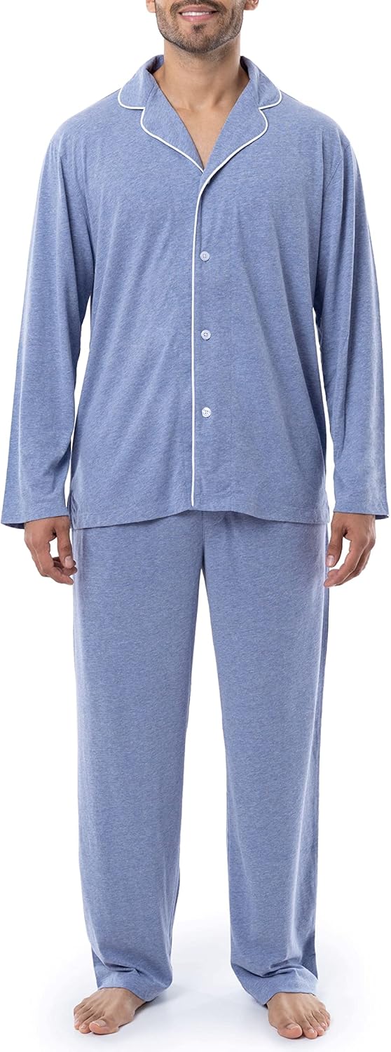 IZOD Men's Sueded Jersey Knit Pajama Set