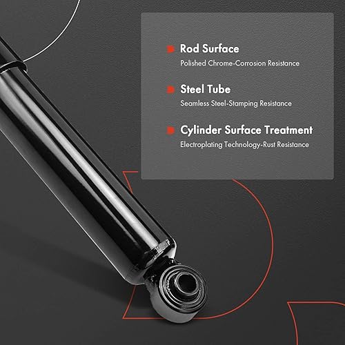 Miniatura 5 de A-Premium Par trasero (2) Amortiguadores compatibles con Hyundai Accent 2012-2017 y Kia Forte, Forte Koup 2010-2013, lado del conductor y del